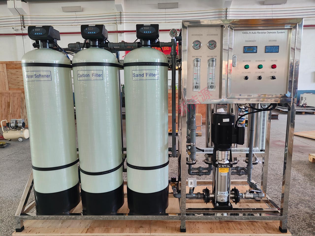 赞比亚1000L净水设备案例